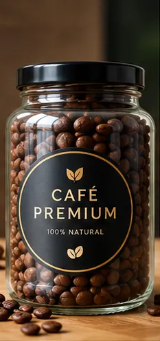 Etiqueta adhesiva para café